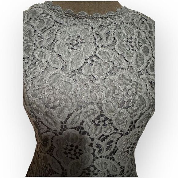 NWOT City Studio Womens Lace Fit & Flare Dress Navy Size 7 - Picture 3 of 12